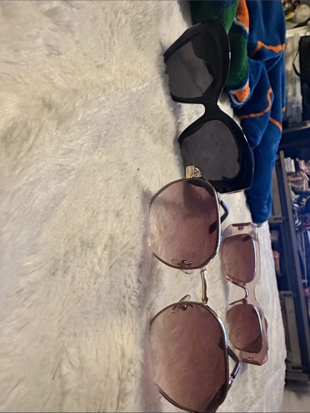 Fashion Sunnies Prada Sunglasses Trio — Black GG Frames and Pink & Gold Accents